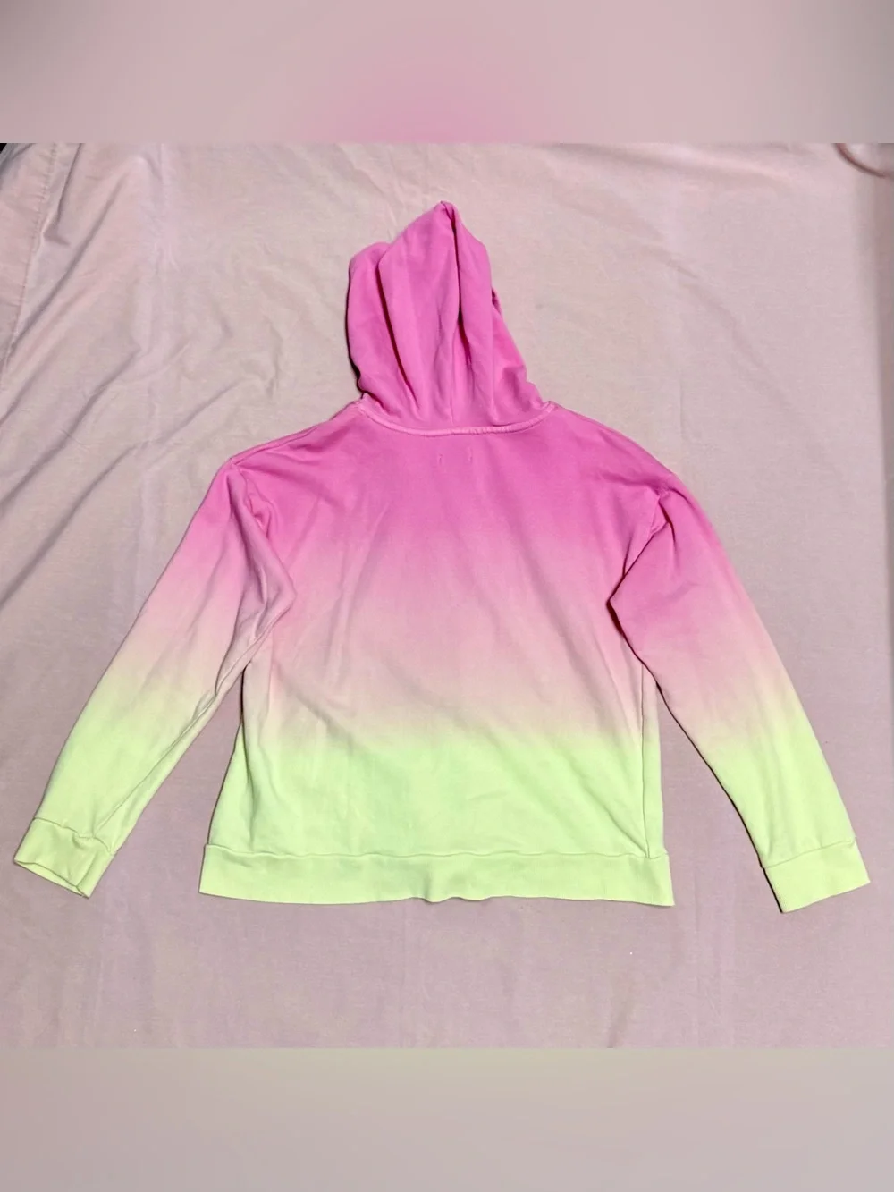 Crown & Ivy Pink Yellow Ombré Hooded Jacket & Leggings Set Girls XL/L